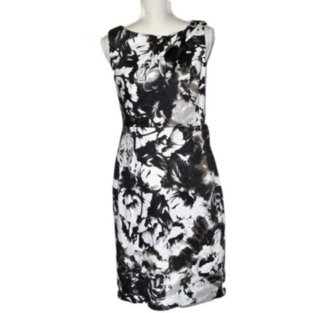 Ann Taylor Sheath Abstract Career Dress 6 NWT